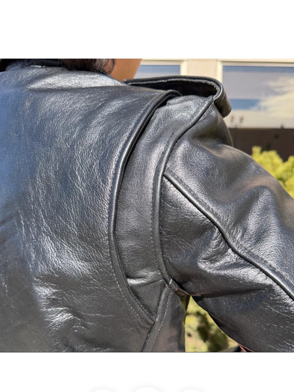 OPEN ROAD MEN’S BUFFALO LEATHER BIKER JACKET - Picture 8 of 9